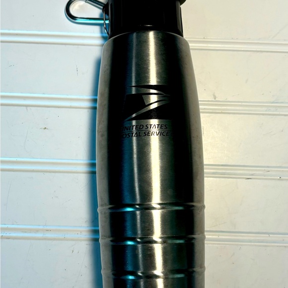Sweda USPS Logo Stainless Drink Bottle 9" H x 2.5" dia. Pre owned Never Used - Picture 3 of 6